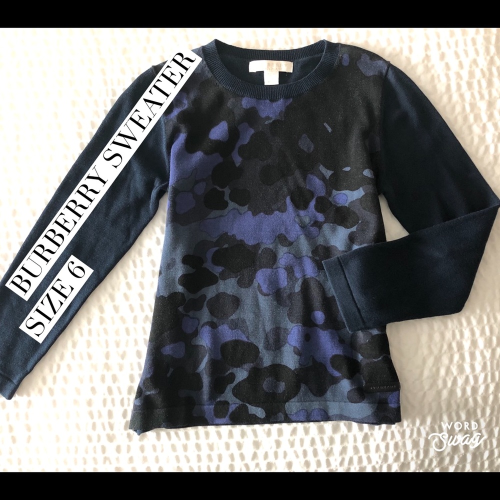 Burberry Sweater Size 6 Authentic EUC